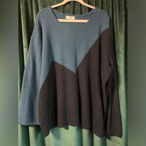 Colorblock Textured Knit Sweater by Victor Glemaud